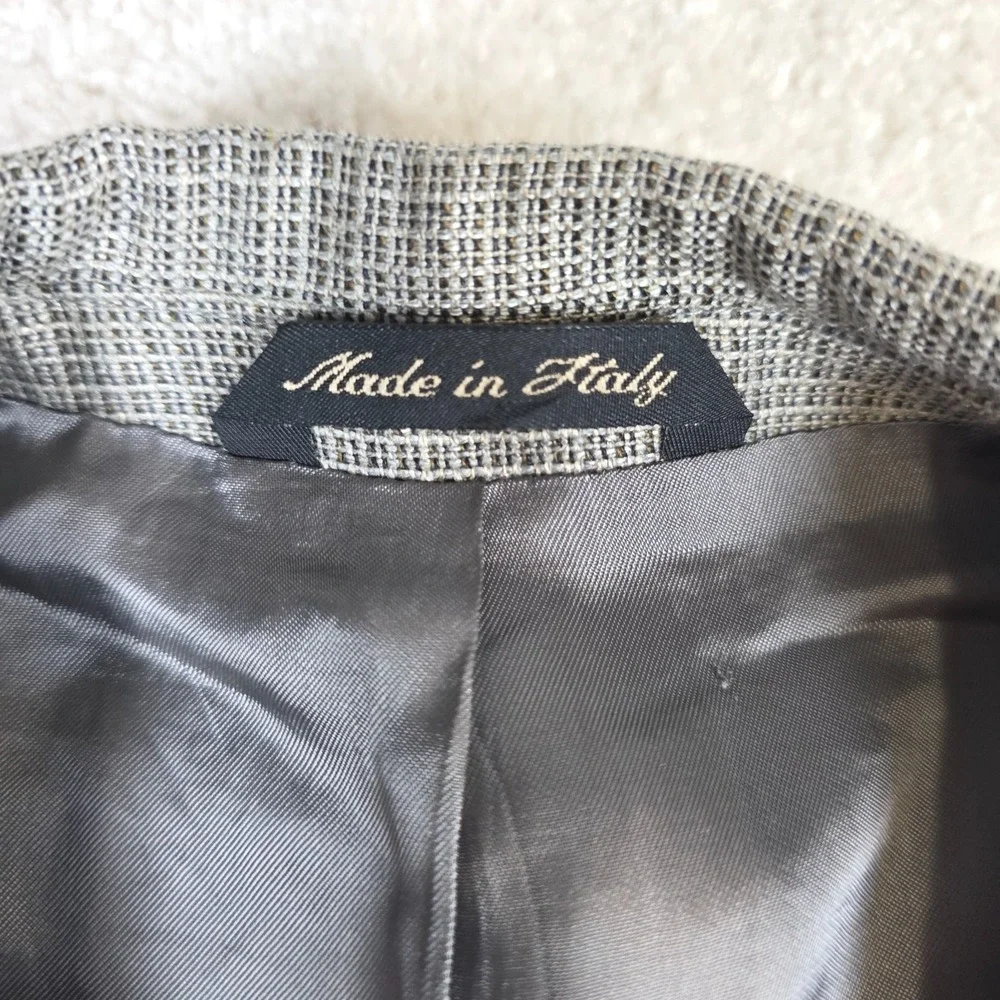Gianni Manzoni 44S Blazer Wool Silk Lanificio Di Pray Biella Made Italy Coat